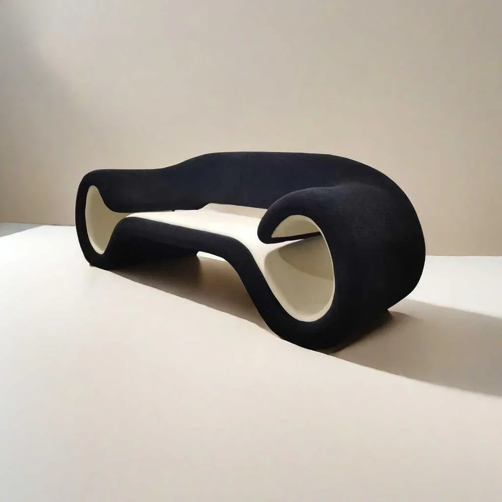 Nordic, designer, new, sofa, special shaped, curved, light luxury, personality