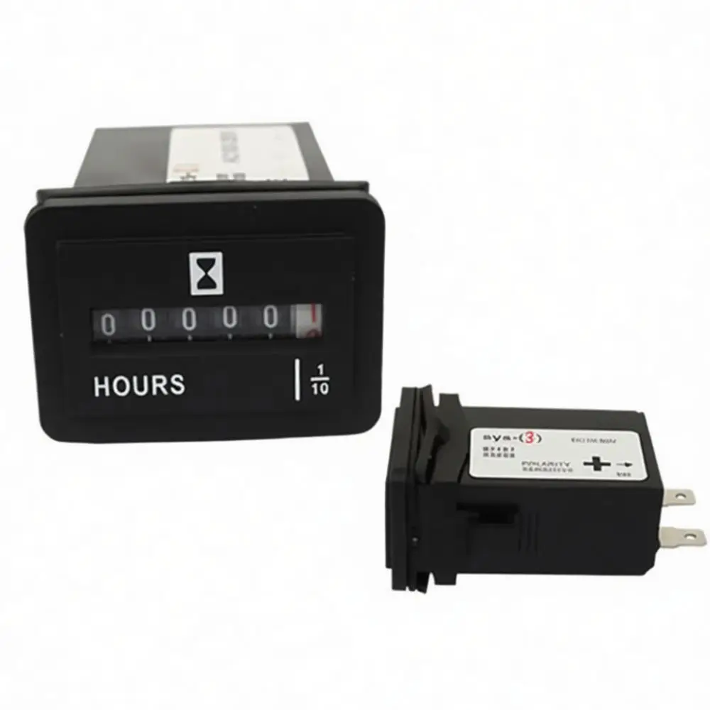 Hour Meter Gauge For Generator Excavator Tractor Industrial Engine Maintenance Running Time Tracking Control Device