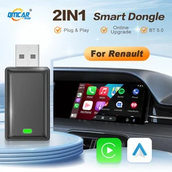 Carplayワイヤレスオートアダプター,2in 1スマートドングル,Renault Twingo,Duster,Espace,Talisman,Talisman Eステート用のaiボックス