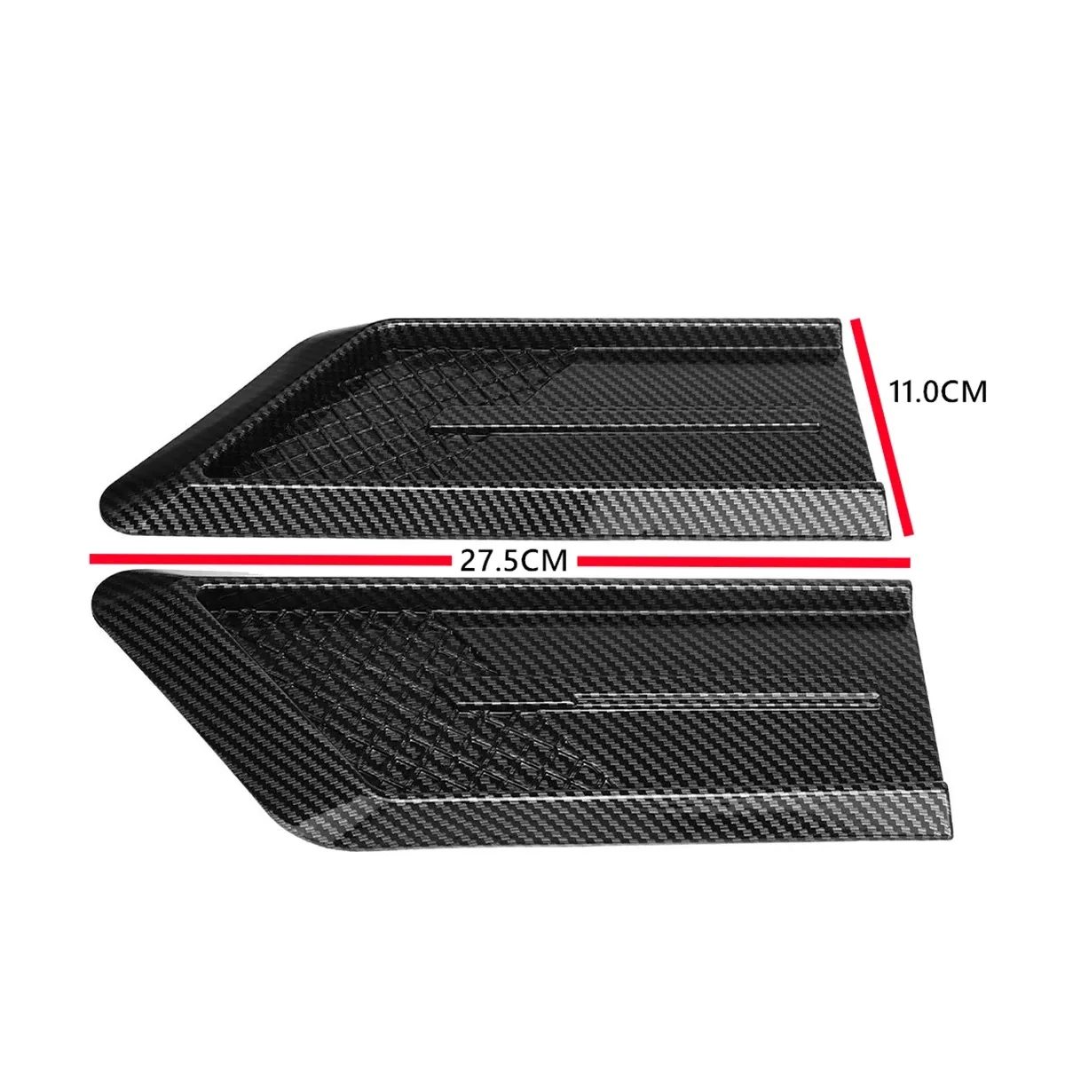 غطاء فتحة تدفق الهواء لجانب السيارة ، ملصق حافة الحاجز الأمامي العالمي ، مرسيدس بنز W212 ، W176 ، W205 ، AMG ، BMW ، VW ، Audi ، إلخ