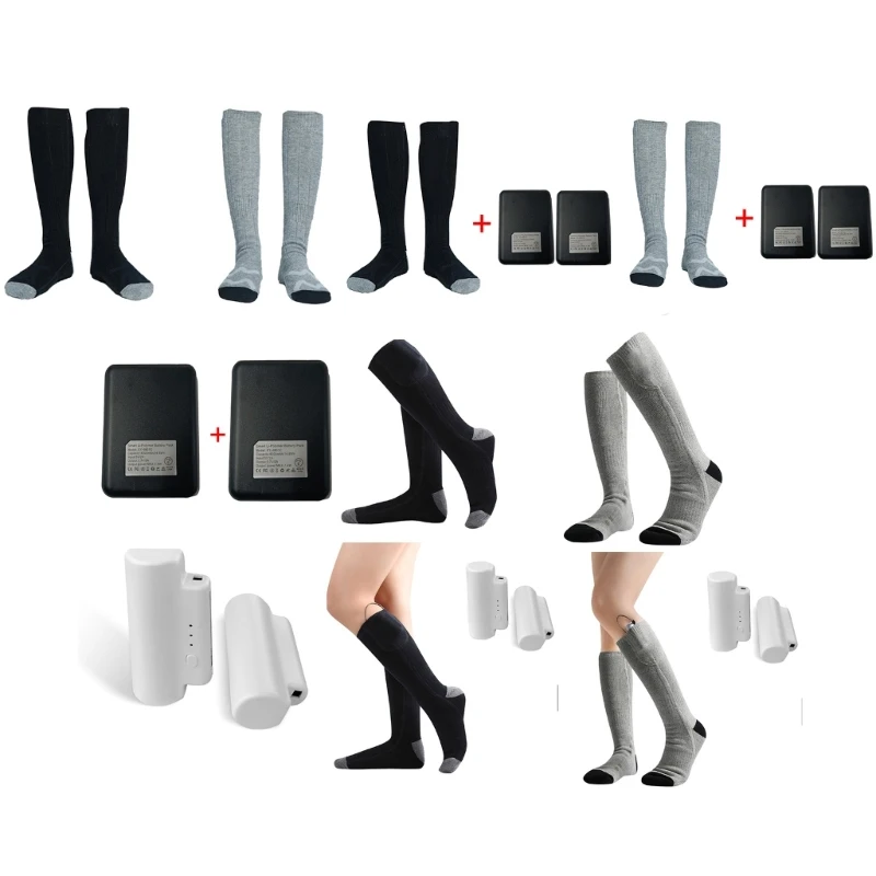 Heated Socks 4000mAh Rechargeable Battery Electric Heated Socks for Men & Women