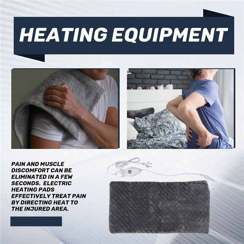 ABGG-Extra Large Electric Heating Pad For Back Pain And Cramps Relief 12X24 Inch -Soft Heat For Moist & Dry Therapy
