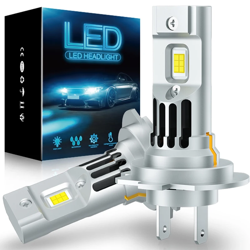 News 2Pcs H4 H7 Led Headlight Bulb 9005 HB3 9006 HB4 H8 H9 H11 Led Lights 70W For Car Bulbs 24000LM 6500K Auto Fog Light 12V CSP