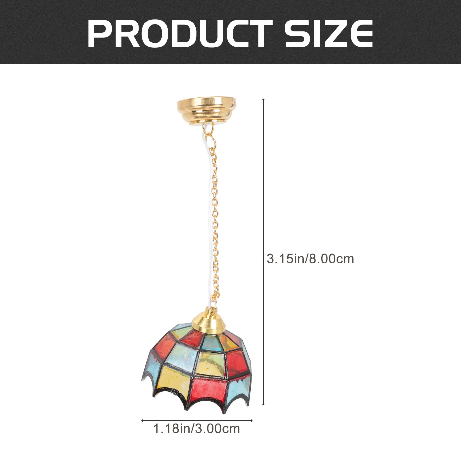 Mini House Ceiling Lamp LED Hanging Lamp Premium Metal Ornament Mini Hanging Light for Small House Decor Accessories