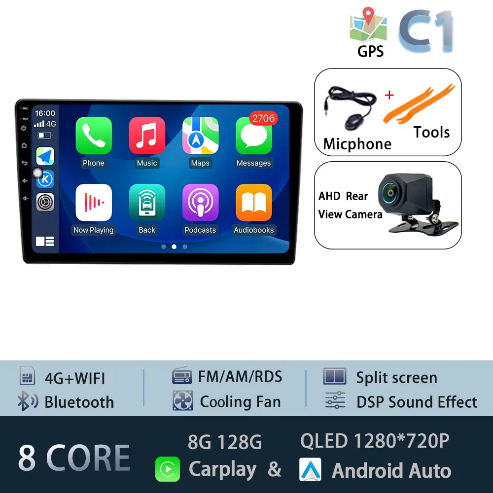 Voor Hyundai Azera 2006-2010 Android 15 Carplay Auto Radio Recorder Multimedia Speler Geen 2din GPS Navigatie Auto accessoires