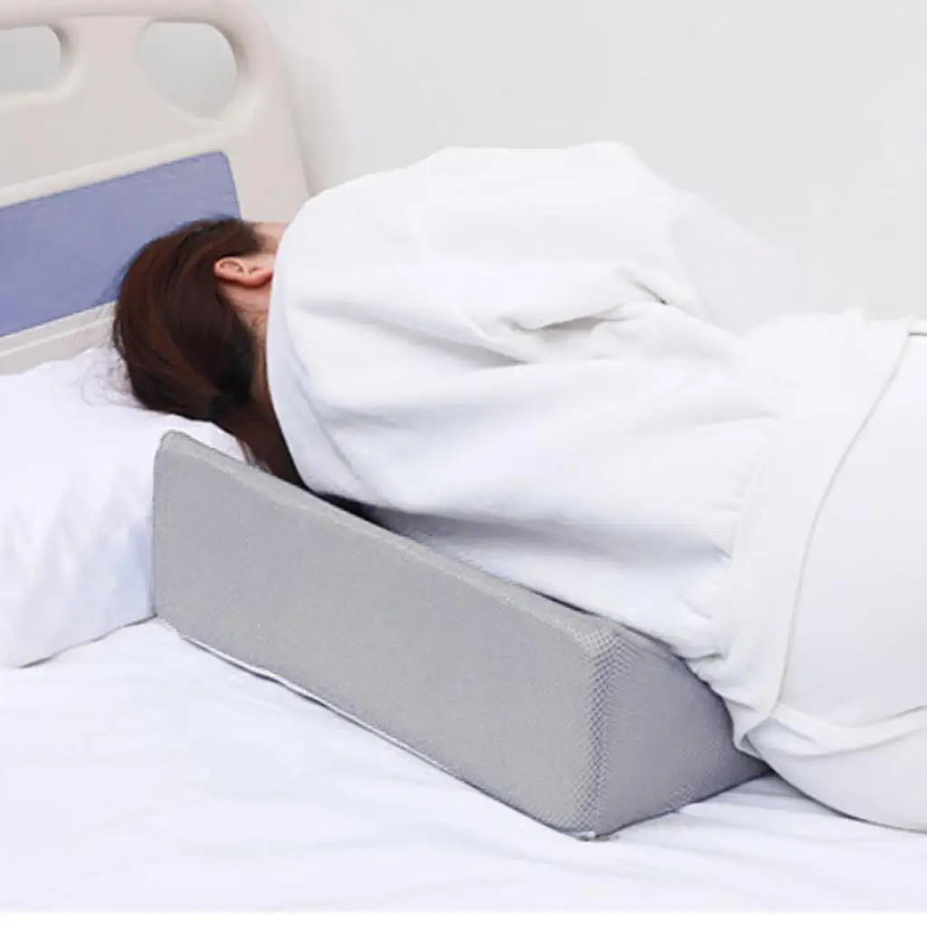 Comfortable Wedge Pillow for Side Sleepers Support Mesh Cushion for Leg Back Positioning in Bed