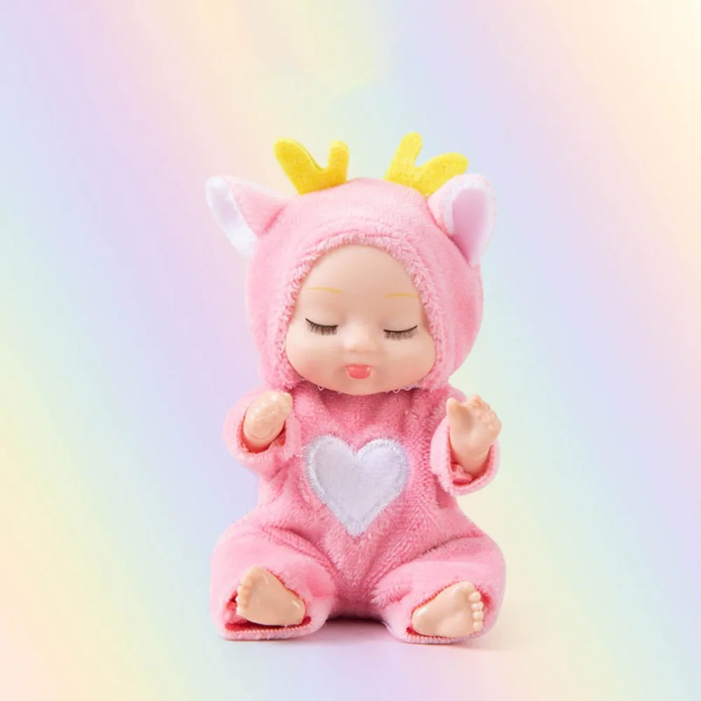 

Cute Smile Baby Series Reborn Doll Animal Pattern Clothes Cute BJD Dolls Children's Toy Cartoon Rebrth Doll for Kids Girls