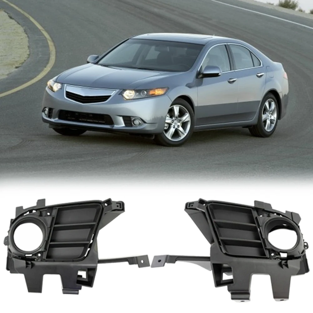 71115TL0G50 Car Front Bumper Fog Light Cover Bezel Fog Lamp Grille with Hole for Acura TSX 2011 2012 2013 2014 Right