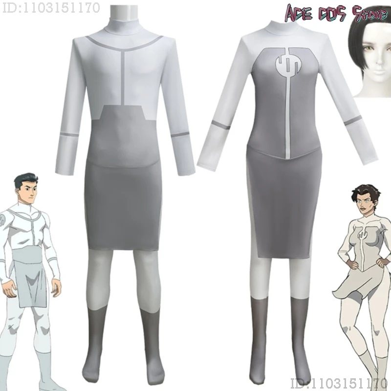 

Com Invincible S2 Anissa Viltrumite Subject 3 Soldier Uniform Women Jumpsuit Halloween Super Hero Roleplay Elix Gre