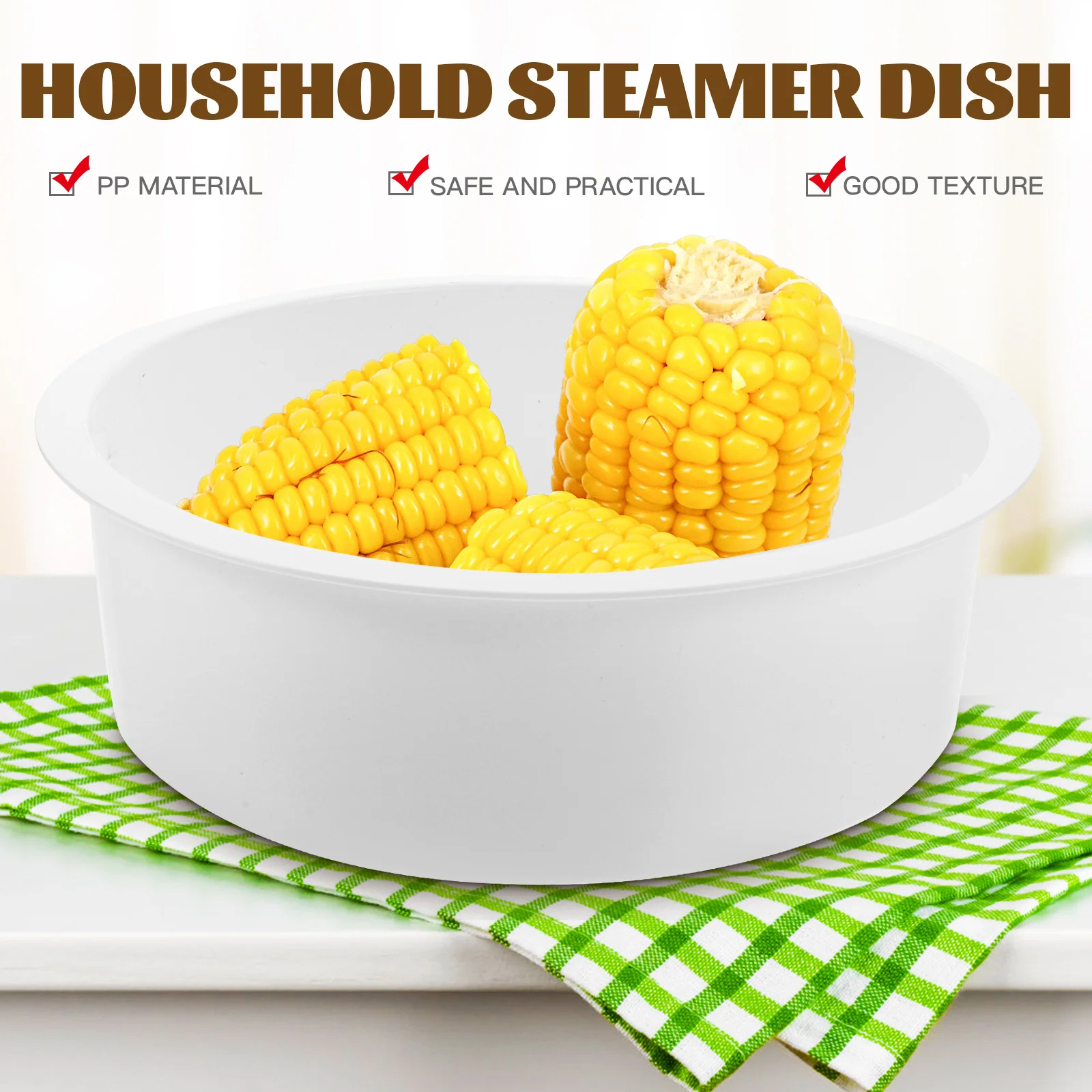 1PC Electric Rice Cooker Steamer Basket Vegetable Food Steaming Rack Insert Microwaveable PP Steaming Basket For Dumplings Buns 