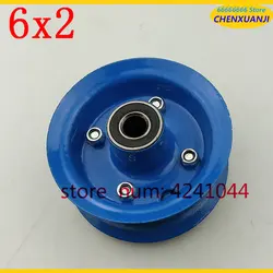 6-inch pneumatic alloy wheel hub use 6X2 directional wheel tyre& tube fits for flat car,shopping mall trolley,dining car casters