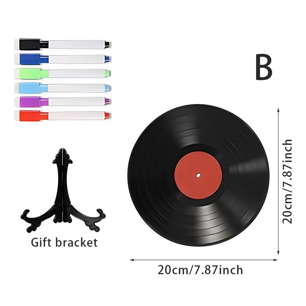 Vinyl Record Styled For Acrylic Ornament with No Pre-Printed Graphics Allowing Full User For Customization Freedom