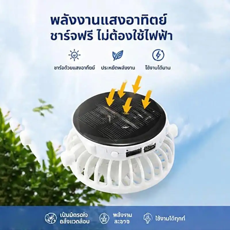 ~Men Fan Hat With Solar Panel Wide-Brimmed Shawl Fishing Hat Solar USB Charging UV-Protection Outdoor Hat