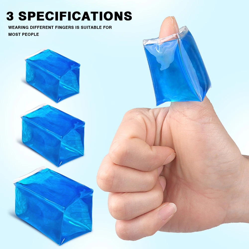 Sac de glace à doigts en PVC, Gel multifonctionnel réutilisable, doux, confortable, Portable, léger, entorses de Sport pour personnes blessées