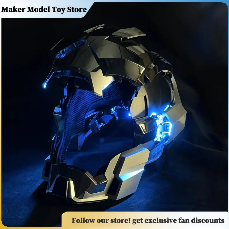 

New Iron Man Mk17 Helmet Jarvis Voice Control Automatic Open Close Mask Mecha Face Shield Electric Toy Fans Surprise Gift