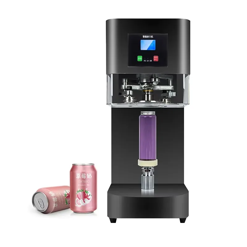 

HENGZHI High Quality Fully Automatic Can Sealing Machine PET Tin Can Seamer Beverage Sealer Soda Can Sealer for Milk Shop
