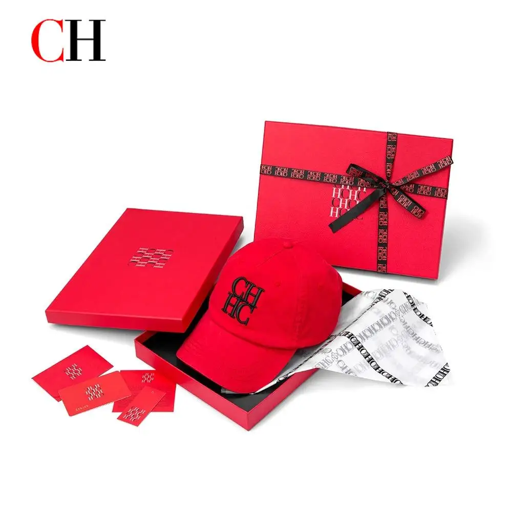 

CH Embroidered Baseball Cap Casual Cotton Dad Hat Adjustable Breathable Sun Hat For Outdoor Sports