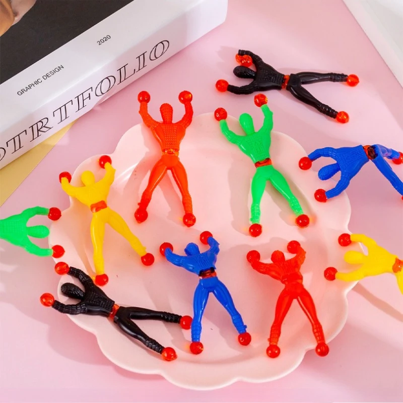 10 pezzi novità giocattoli allungabili appiccicosi uomini bambini ragazzo bomboniere per feste di compleanno forniture giocattoli agitati giocattolo antistress