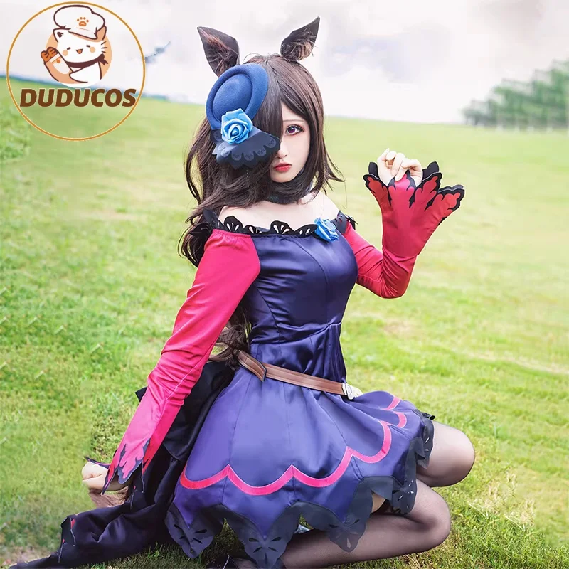 

Rice Shower Cosplay Costume Game【XS-2XL】DUDU-SR Women Cute Performance Costume Rice Shower Black Cosplay Suits Plus Size