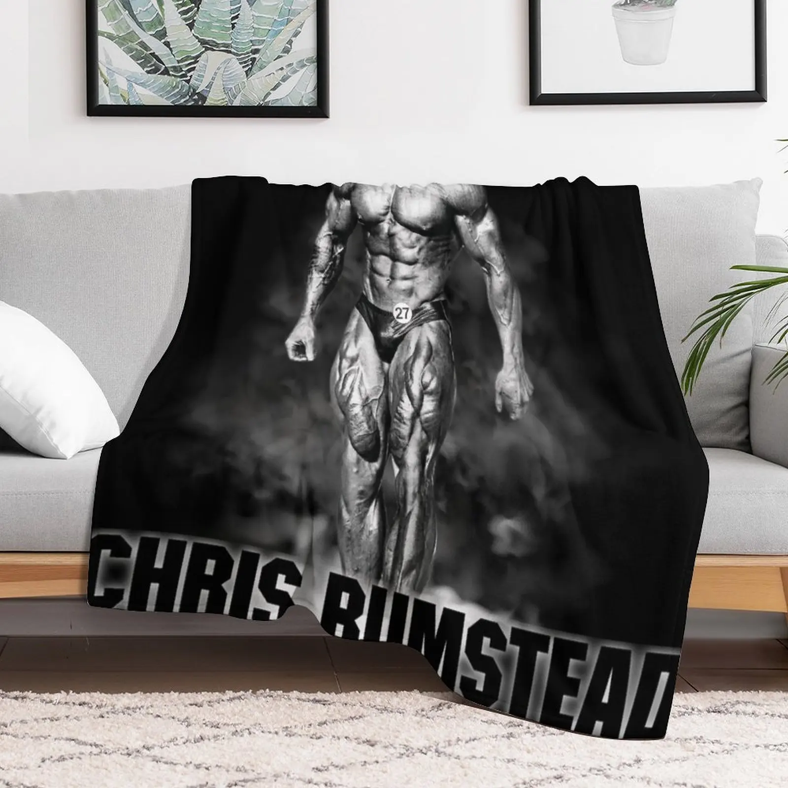 Chris Bumstead CBum Bodybuilder Throw Blanket