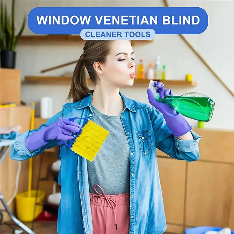 New 4Pcs Handheld Blinds Cleaner Shutter Curtain Brush Dust Remover for Air Conditioning Home Gadget/Car Vents/Fan/Shutters