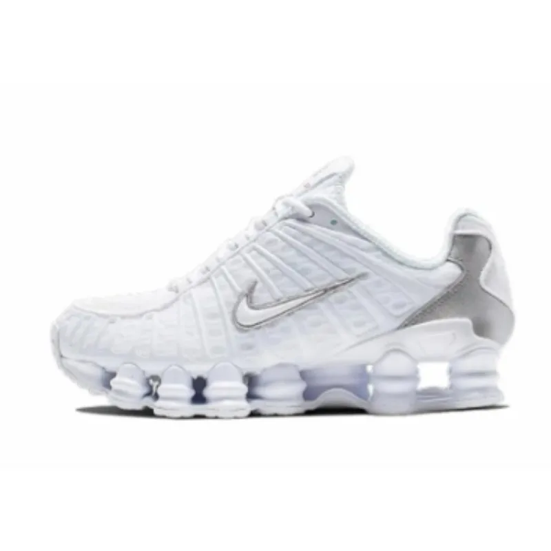 

Nike Shox TL Мужские/женские кроссовки Shox для бега с технологией колонны Легкая динамическая поддержка ТПУ с дышащей сеткой для бега AR3566-100 Белый