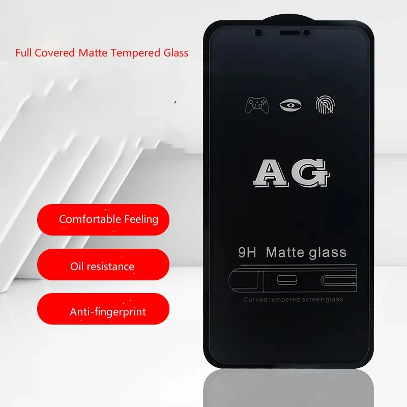 1-4PCS AG Matte Tempered Glass For Vivo S1 V20 Pro Y27S Y36 Y38 Y77T Y78 Y100T Y30 Y31 Y31S Y33S Y33T Y51 Y75 Y77 V20 V23 Y21E