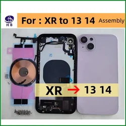 DIY Chassis For iPhone XR To 13 14 Housing XR Like 13 14 Assembly Back Cover Battery Middle Frame Replacement Wifi line