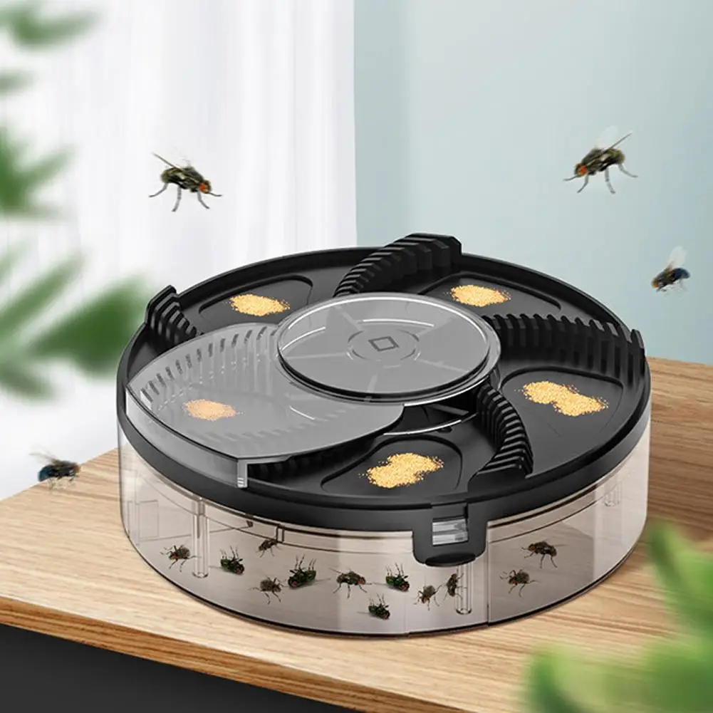 Wiederaufladbare elektrische Fliegenfalle, automatischer Fliegenfänger für Zuhause und Küche, leiser Insektenkäfig für den Innenbereich, Haushaltsfliegenvernichter 2026 – Detail 6