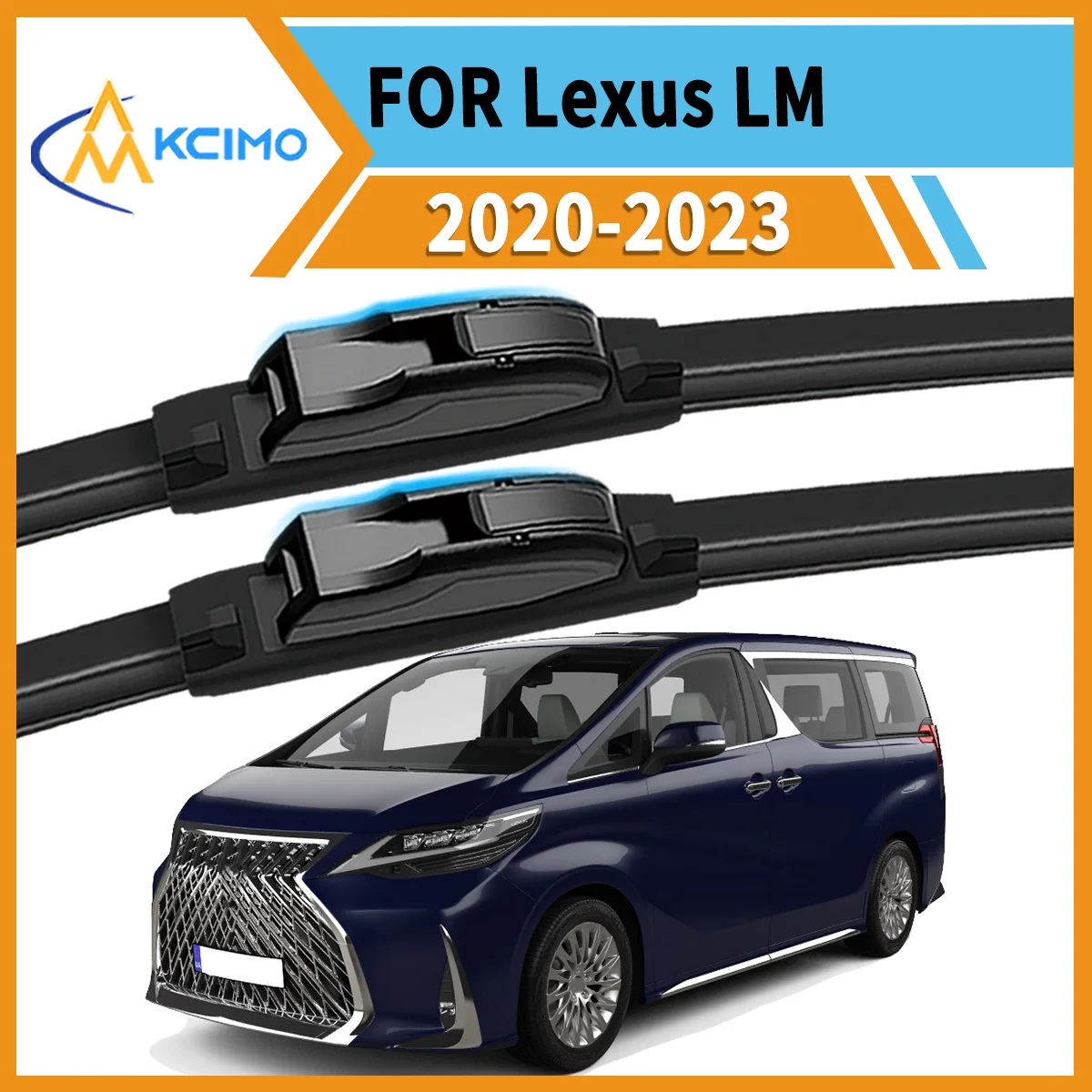 

Clear Vision Guaranteed 2 Front Wiper Blades For Lexus LM AH30 2020-2023 All-Season Use Durable Rubber Safe & Smooth Driving