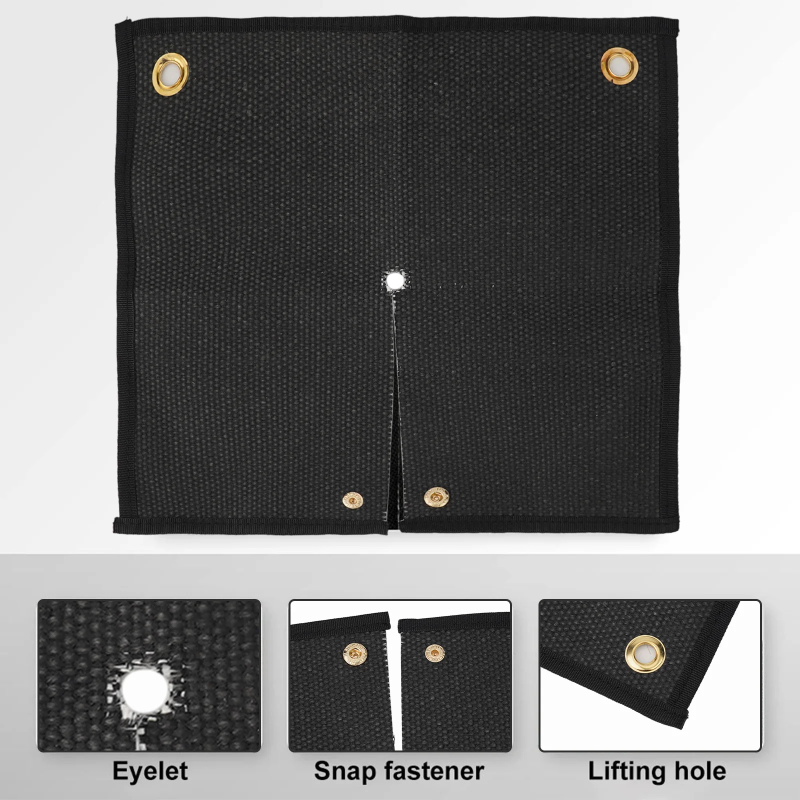 For Fire Protection Heat Resistant Blanket Fireproof Welding Mat Cut-Out Opening Design Flame Retardant Fabric