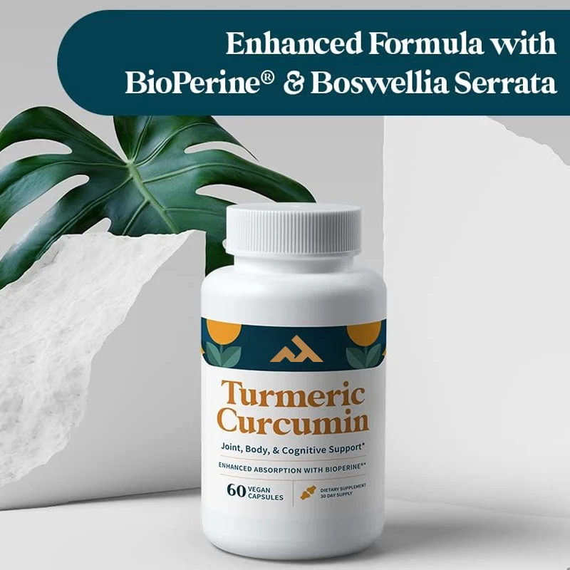 

Куркумин -95% куркумин, экстракт перца - натуральный сустав, здоровье и когнитивная поддержка - без ГМО, без глютена - 60 капсул