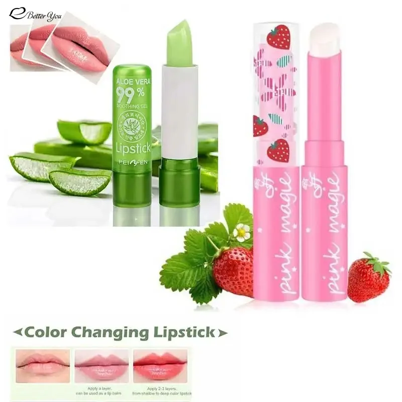 Aloe vera lip balm, aloe vera lip balm, maquiagem, cuidados com os lábios, mudança de cor, longa duração, hidratante, beleza