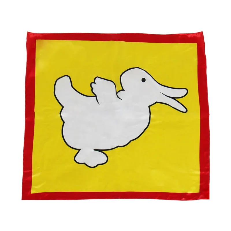 Rabbit Turn To Duck Magic Prop Color Change Silk Scarf Magic Cloth Stage Close Up Magic Tricks Children Birthday Gift