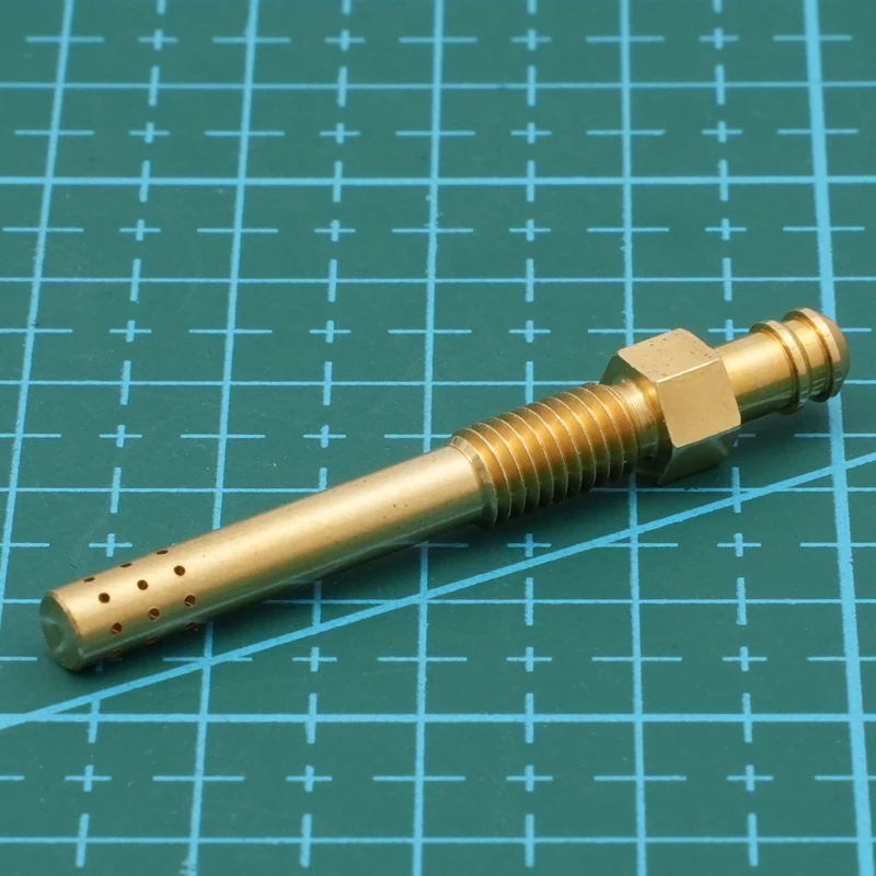 Model Engine M5 Thread Copper Smoke Nozzle 43.5mm Length Exhaust Pipe Muffler Lightweight Bolt-On Upgrade Part for RC Airplane