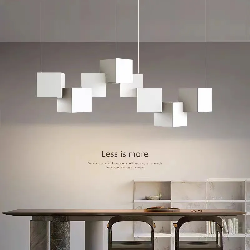 nordic cube chandelier para sala de estar simples creative box lights post modern foscarini light decoracao de quarto e bar iluminacao 01