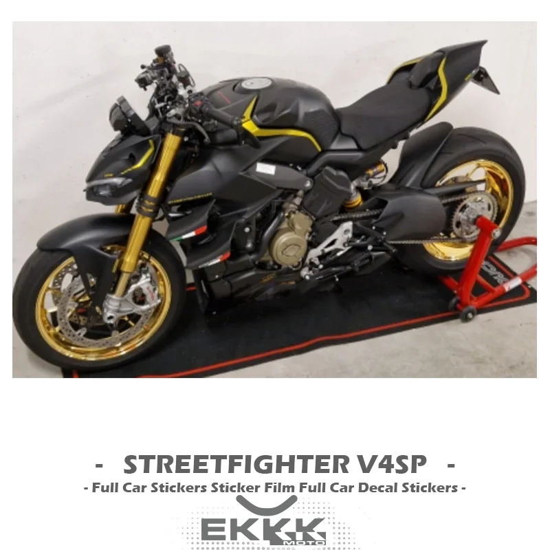 

Автомобильная наклейка для DUCATI STREETFIGHTER V4SP V4 V4S V4R, полноразмерная s-образная пленка для уличного истребителя, автомобильная наклейка