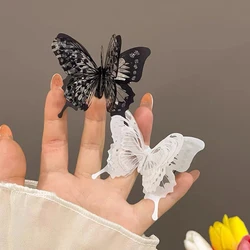 Retro Multi-Layer Butterfly Hairpin Clip for Women Girls Sweet High-End Side Bangs Clip Fashion Hair Accessories Barrettes