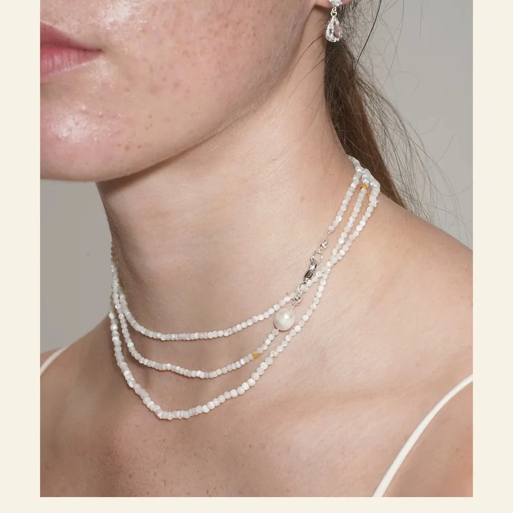 

Withered Pearl Bead Winding Bracelet, Necklace, Layered For Women Jewelry Necklace Necklaces For Women