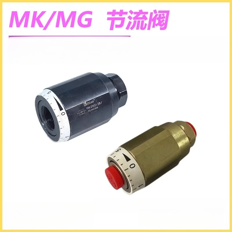 Hydraulic One-Way Throttle Valve MK6/MG8/MK10/MG25/30 Flow Speed Control MK20 MG15G1.2/2 for Industrial Applications