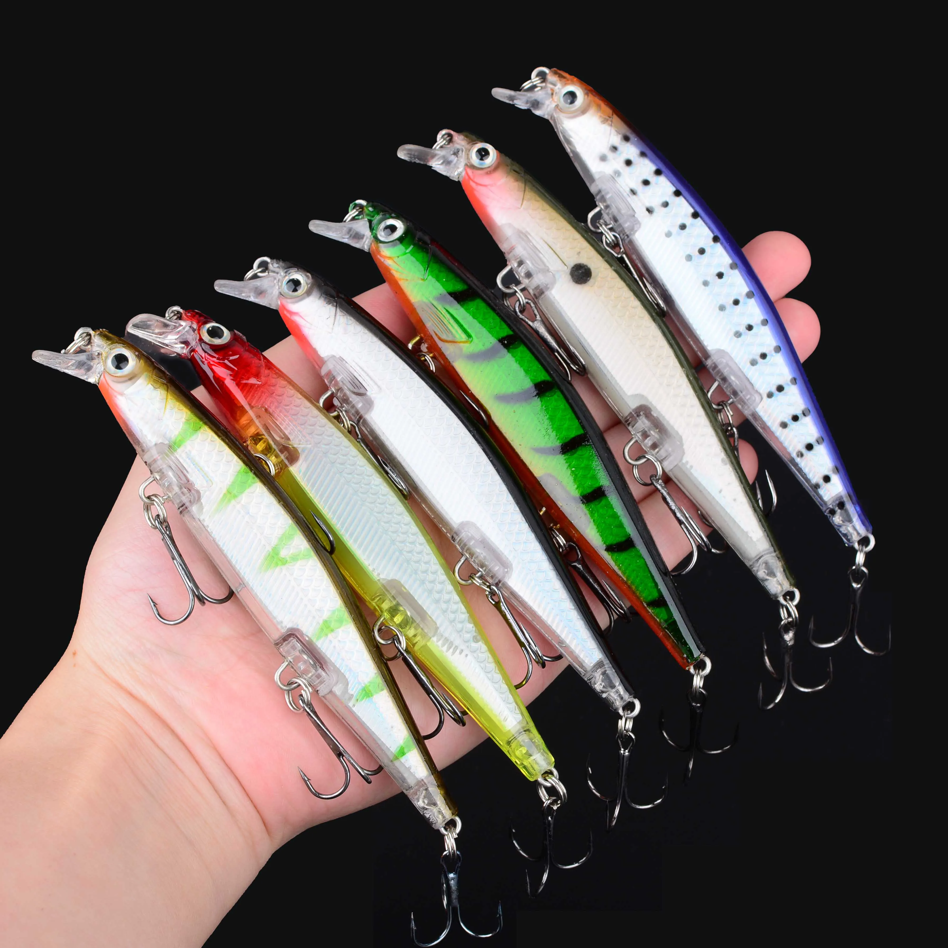 Swimbait Minnow hundible con anzuelo para lubina y lucio - imagen 3
