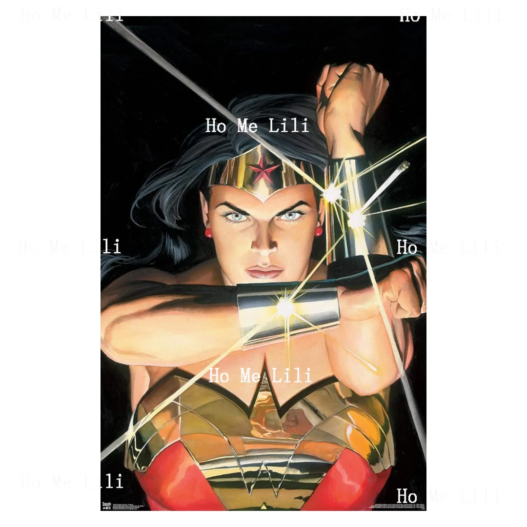 Comics Female Superhero Alex Ross Portrait Wall Poster Retro Metal Signs