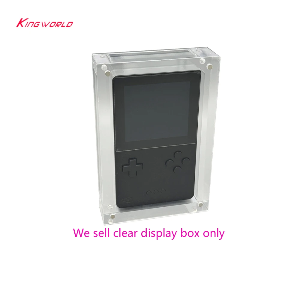 โปร่งใสเก็บกล่องอะคริลิคแม่เหล็กสําหรับอะนาล็อก Pocket AP เกมคอนโซลฝาครอบกล่องขาตั้งจอแสดงผลกรณี