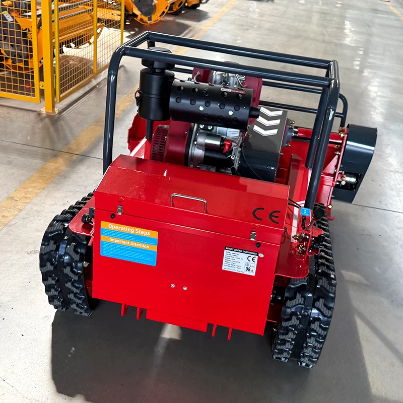 800mm作業幅、リモコン操作式クローラー式芝刈り機、農場および庭園用