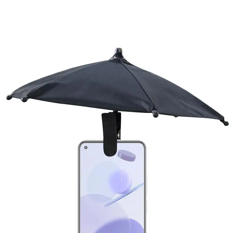 Cell Phone Umbrella phone Sun Shade Waterproof Full Coverage outdoor Sun Shade Glare Blocking Phone Stand for smartphones