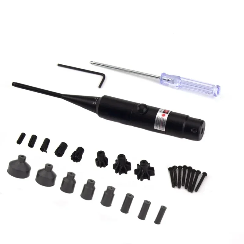 Red Laser Boresighter Kit for .177 to.50 Caliber Laser Pointer Collimator Universal Bore Sighter