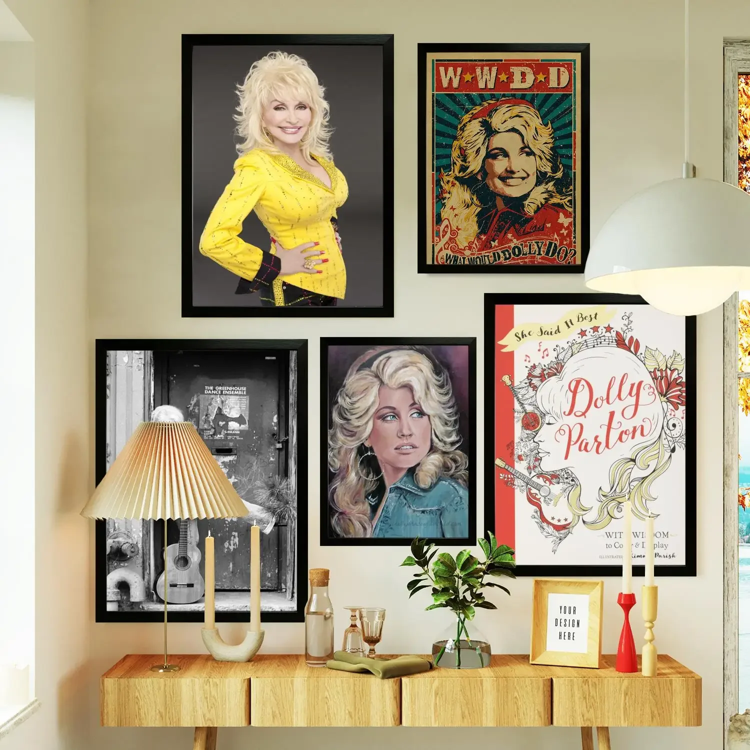 dolly parton Singer Poster Prints Wall Art Canvas Painting Poster For Modern Family Living Room Home Decor