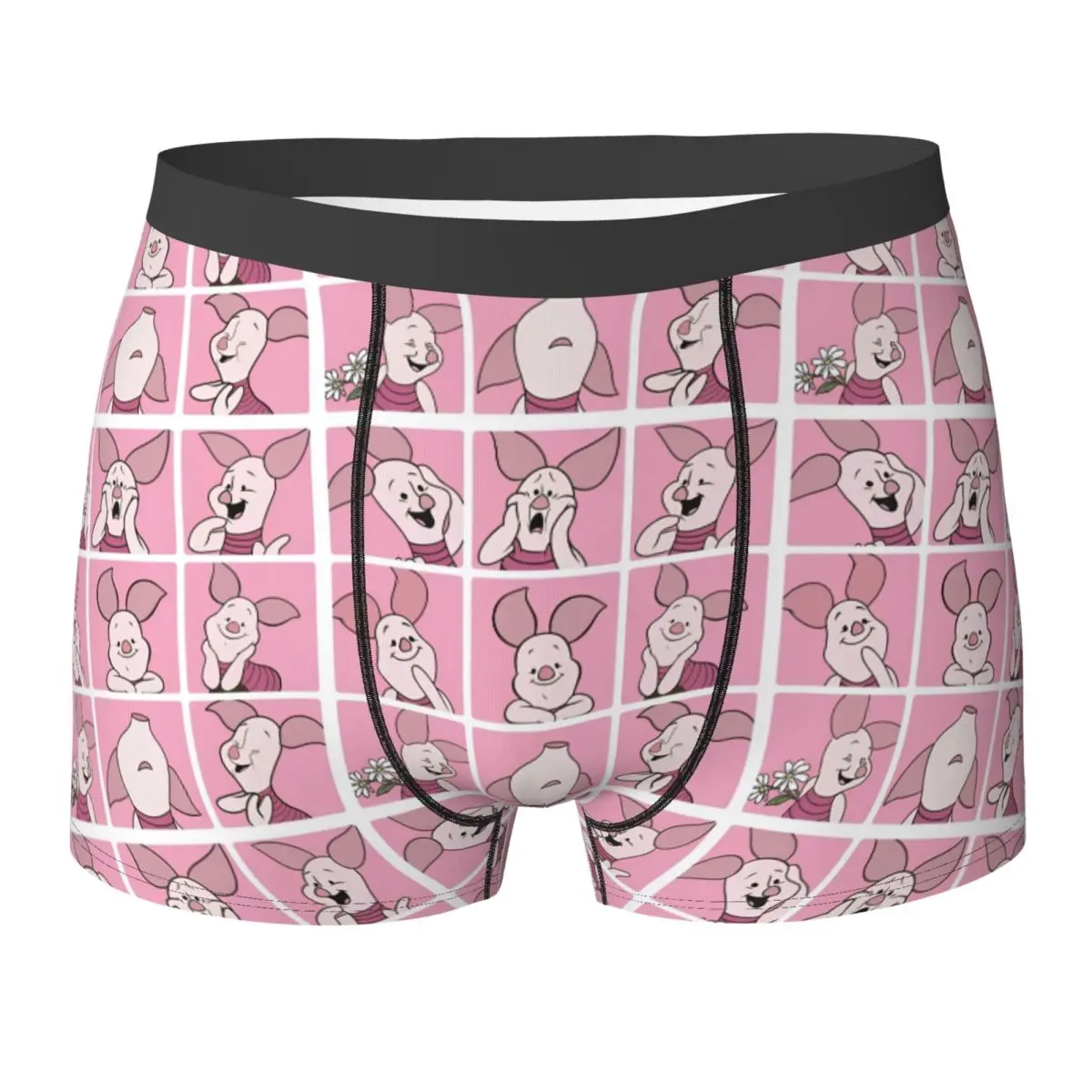 

Cartoon Piglet Winnie The Pooh Underwear Pattern Boxershorts Hot Sale Man Panties Elastic Boxer Brief Birthday Gift