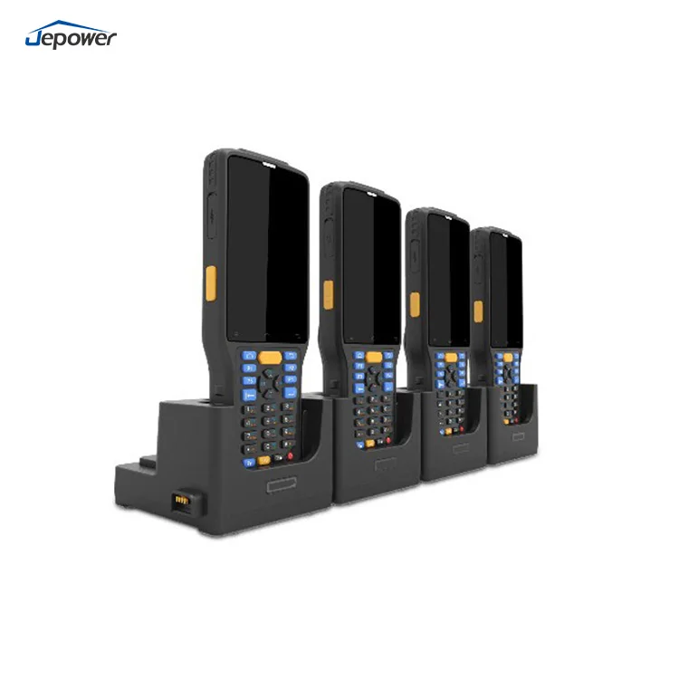 Android 13 PDA Robuster Mobiler Computer Ladestation 4-Zoll-Bildschirm 64GB ROM 2D-Barcode-Scanner NFC Industrielle Anwendung 4G