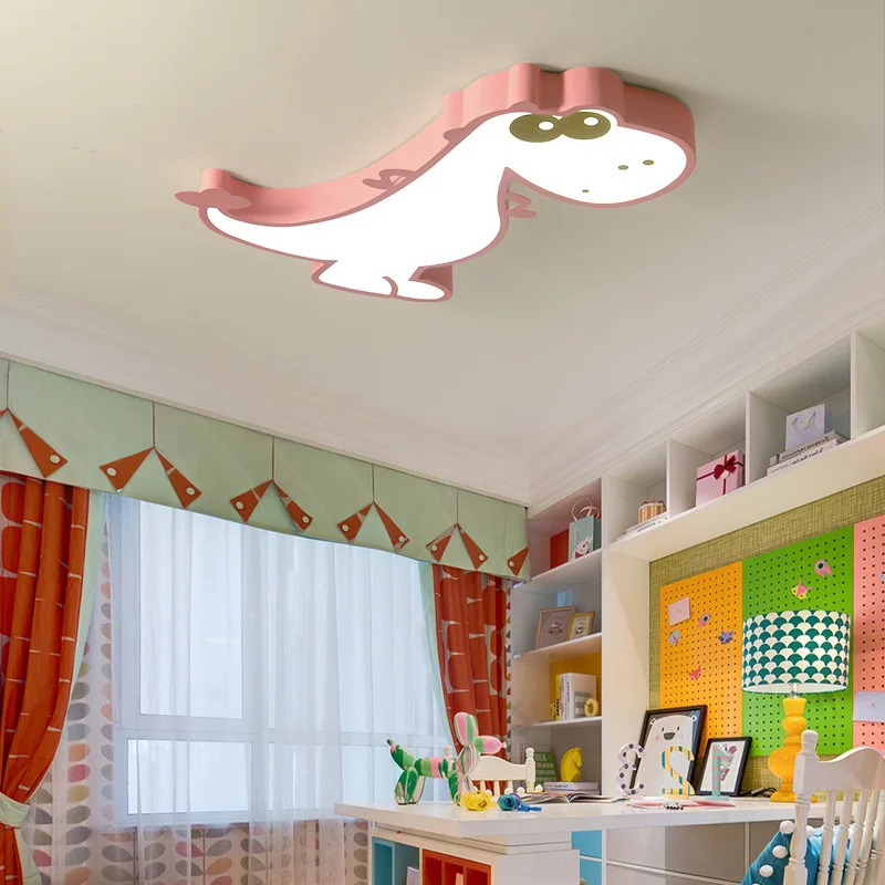 

Children's room lamp Simple modern Intelligent Control led ceiling lamp creative cartoon dinosaur animal bedroom lamp Lighting